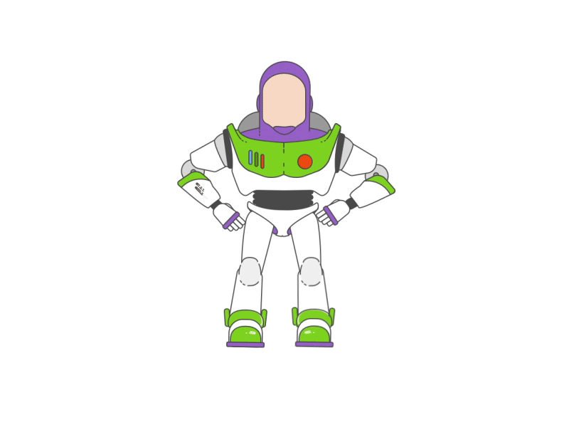 Buzz Animation animation buzz lightyear design designer gif toy story wip