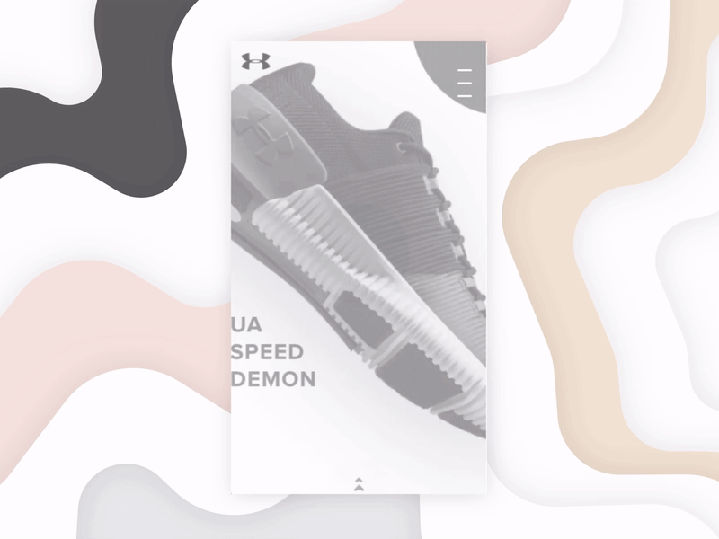 Under Armour Gallery animation card commerce gallery minimal product prototype shop simple transition
