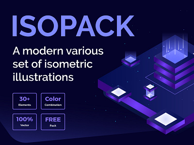 ISOPACK-Free Isometric Illustration Set