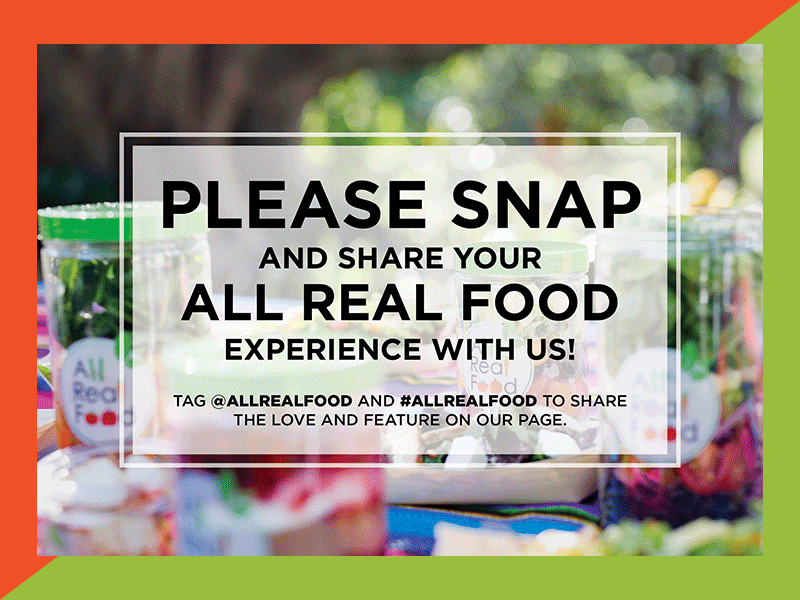 Please snap and share your experience with us! australia food foodie heathy instagram menu organic postcard queensland