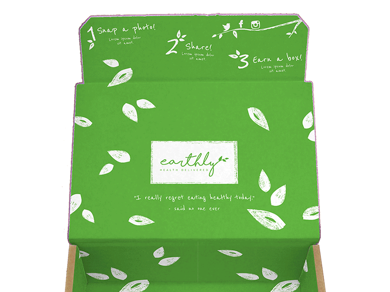 All Natural Snacks Box box food foodie green handmade organic package design packaging shipping shopify subcription box subscription