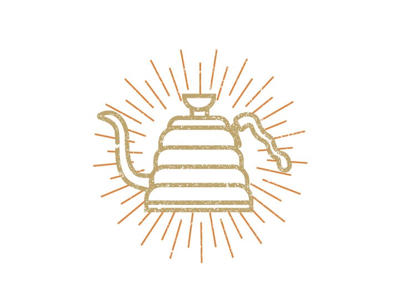 Kettle Icon coffee design diseño icon inspirational logo mark sun vector