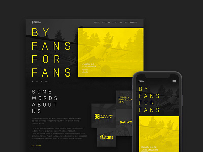 Games Company Website animation dark design elements flat landing page psd typography ui ux web