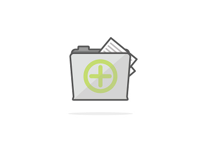 Folder Icon - Full email files flat folder icon illustration illustrator simple