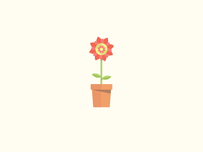 Flower clean flower illustration pot simple