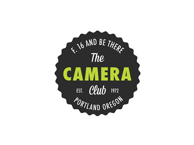 The Camera Club Badge badge camera club illustration oregon photography portland team