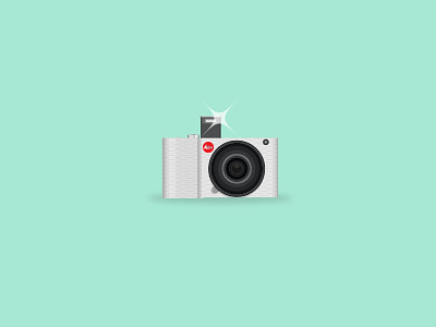 Leica T Camera camera flash illustration leica lens minimal photography pop red simple