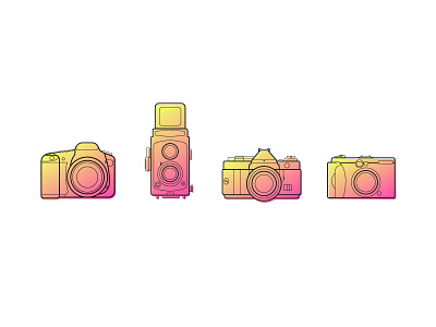 Camera Icon WIP camera canon format icon lines manual