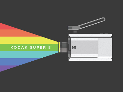 Kodak Super 8 analog camera film illustration kodak minimal super 8 video
