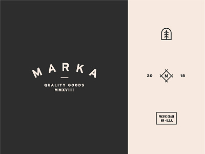 Marka Branding brand design branding clean lockup logo mark modern simple tree typography