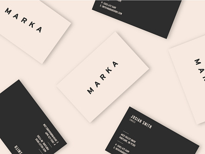 Marka Pt. 2 brand brand design branding business card clean layout logo simple typography