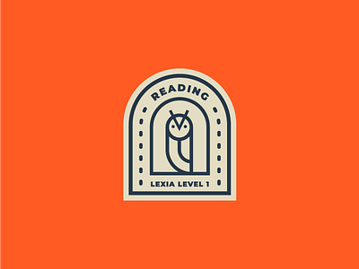 Little Owl Badge badge icon illustration minimal mono owl simple