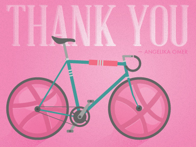 Thanks! bike fast pink texture thank you vintage