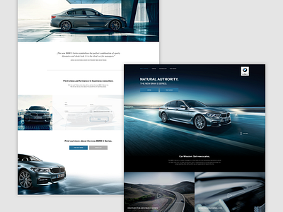 BMW 5 Series Microsite — Screens agency bmw car forms microsite videos web webdesign website