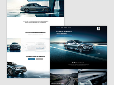 BMW 5 Series Microsite — Screens