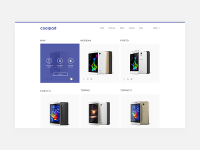 Coolpad Website — Products brand design lifestyle mobile phone prezentation product ui web design website