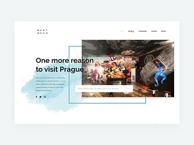 MeetMe23 Landing Page — Preview design hotel booking lifestyle prague product product website service teaser ui webdesign website