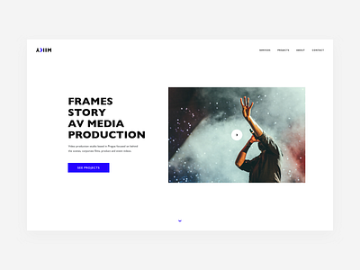 YKIM — Website brand branding cinematography homepage identity minimal personal production simple video video production webdesign website white