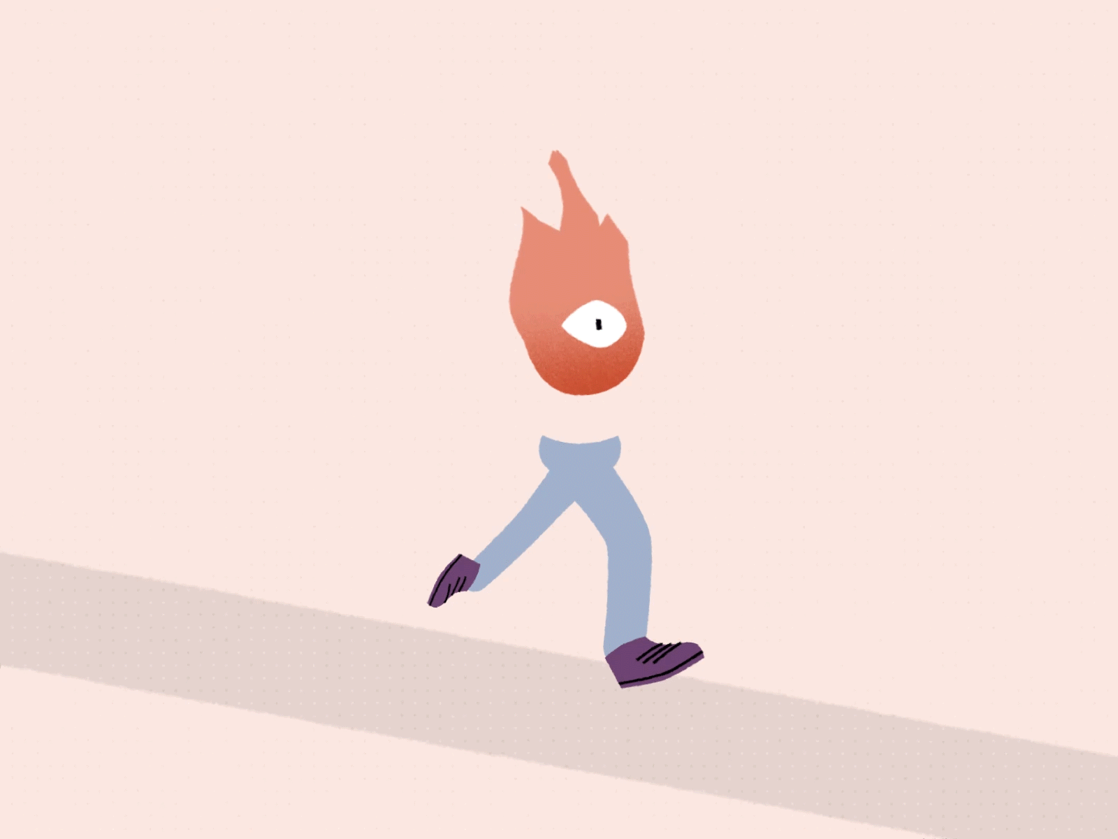 Fire running 2d animation colors fire flame flames illustration motion motion design run run cycle 🔥