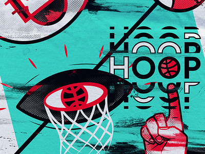 Hoop 🏀 2d ball basketball colors design illustration illustrator photoshop