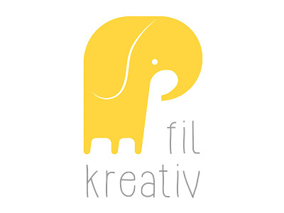 Fil Kreativ elephant fil logo logo design