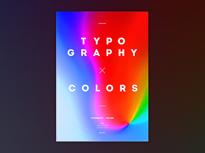 Typography x Colors (A3 size attached!) color layout poster typography