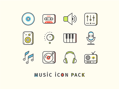 Music Icon Pack audio cassette cd dj icon mixer music music icon sound studio volume