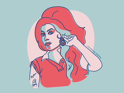 Amy Winehouse amy winehouse artwork graphic deisgn illustration music portrait