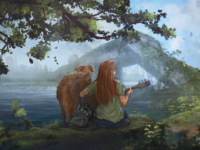 Ellie Williams & Dina - The Last Of Us Part 2 (Fanart) by Gabriele Oliveira  on Dribbble