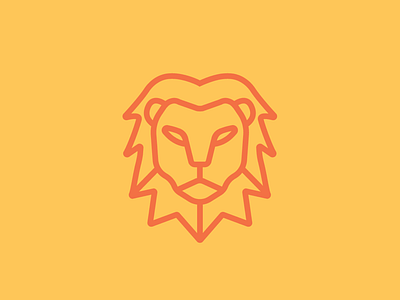 Lion animal design geometry icon illustration illustrator line lion lions and bears mane minimalism vector