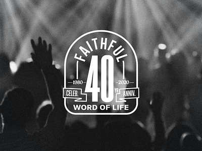 Word Of Life 40 Year Celebration Logo