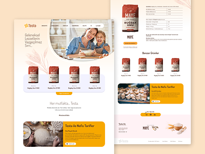 Testa Flour design ui web webdesign website