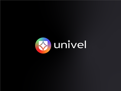 Univel Logo letter u logo metaverse u