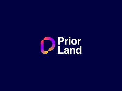 Prior Land Logo branding letter letter p logo logo design metaverse p p logo pl