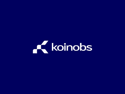 Koinobs Logo branding coin crypto design k logo logo
