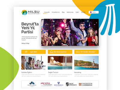 Tourism Agency interface nilsu touisim ui web webdesign website