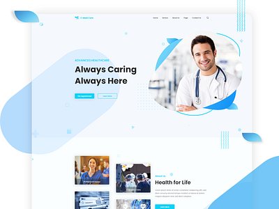 Health Care Landing Page 2020 2020 trend care clinic design trend health hospital landingpage medical template uidesign uiux uxdesign webdesign