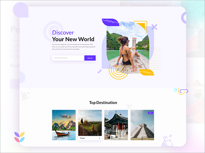 Travel & Tourism Landing Page 2020 design adventure design destination features hiking landingpage long travel new trend clean website template tents tourism tourist travel travel agency travelling ui ux uxdesign