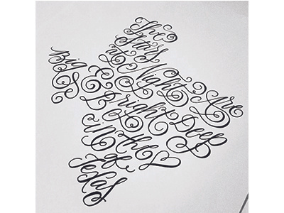 Deep in the Heart of TX! black and white hand drawn hand lettering script typography