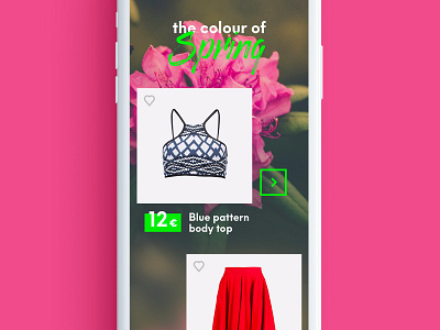 Clothing Retailer Collection animation clothing color mobile playlist products ui ux