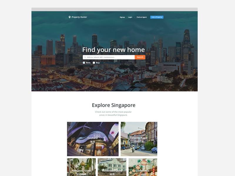 Property hunter by Kyee on Dribbble