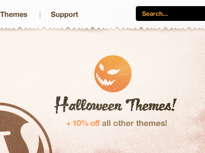 Hallowemes design orange themes wordpres