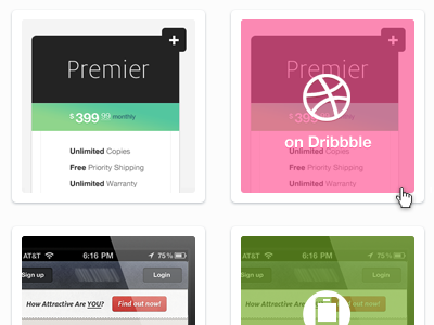 portfolio hover design green interface kyee pink portfolio ui website