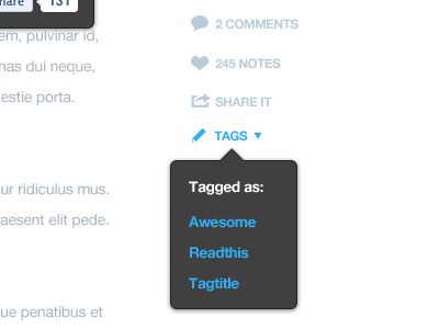 Tags blue grey helvetica icons interface tags tumblr ui