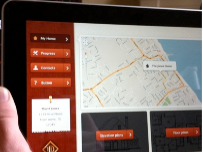 Home app app application design ipad user interface