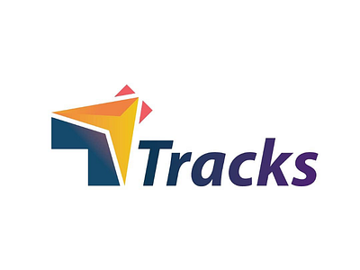 Tracks Logo logo travel map track path