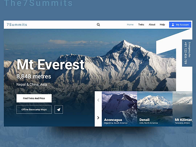 7Summits web mountains slider travel