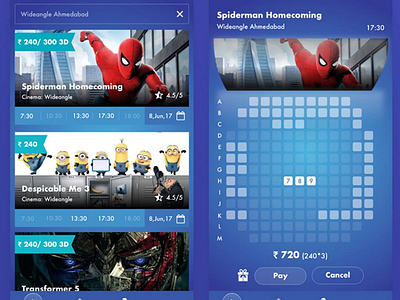 Movie Seats app movies ticket booking
