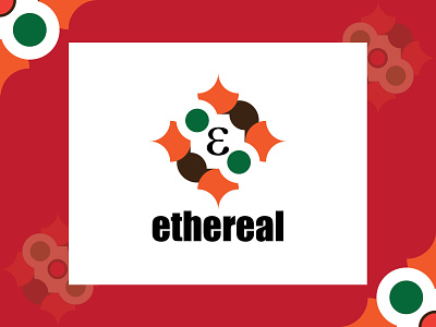 Ethereal logo branding design ethereal light logo vector
