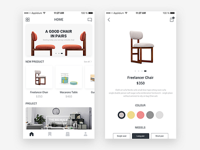 Furniture APP ui